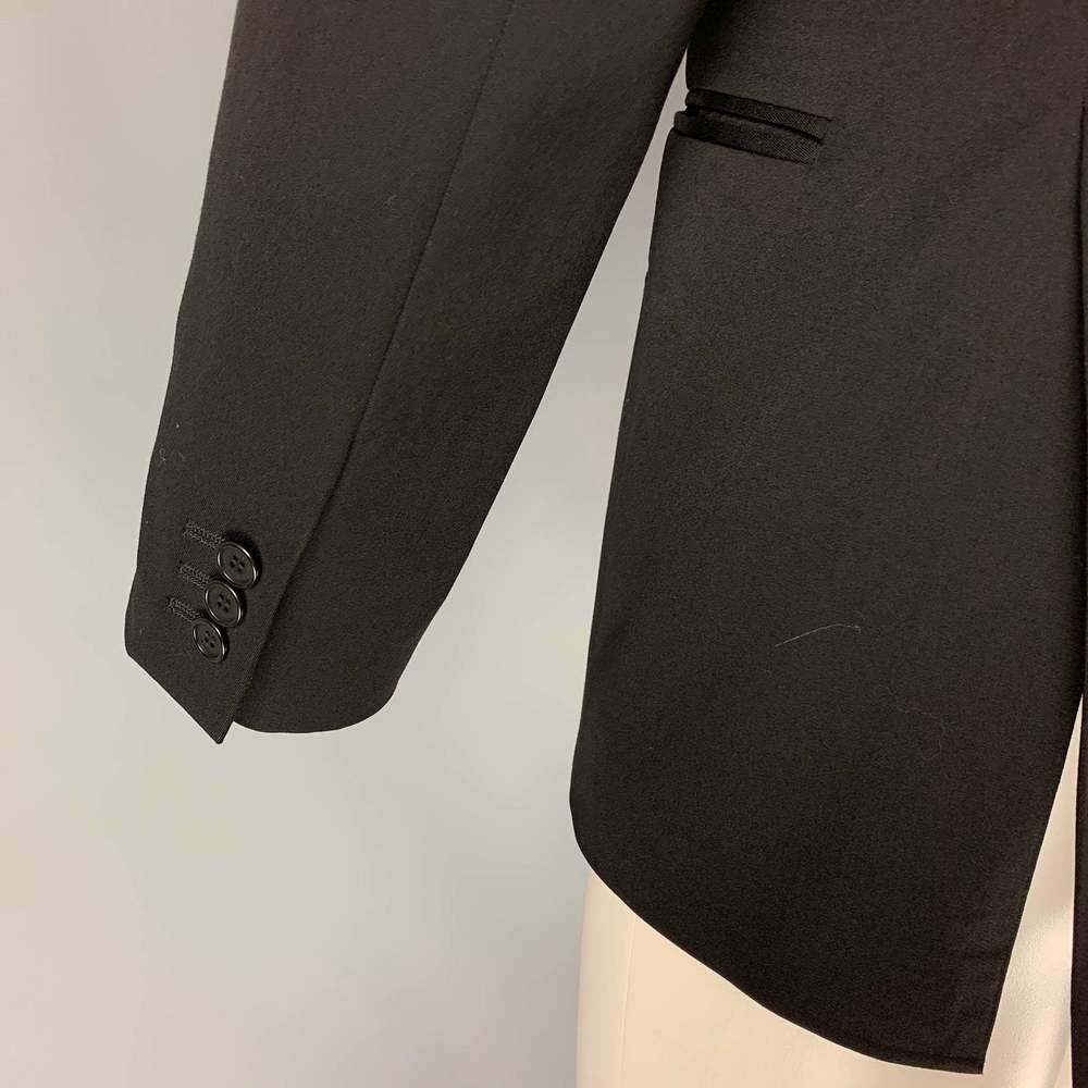 FENDI Regular Black Wool Notch Lapel Sport Coat - Picture 4 of 7